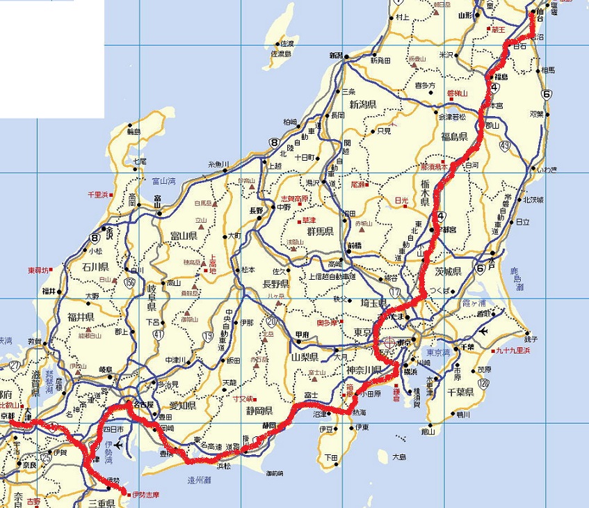 仙台伊勢京都地図