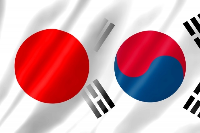 日韓の国旗